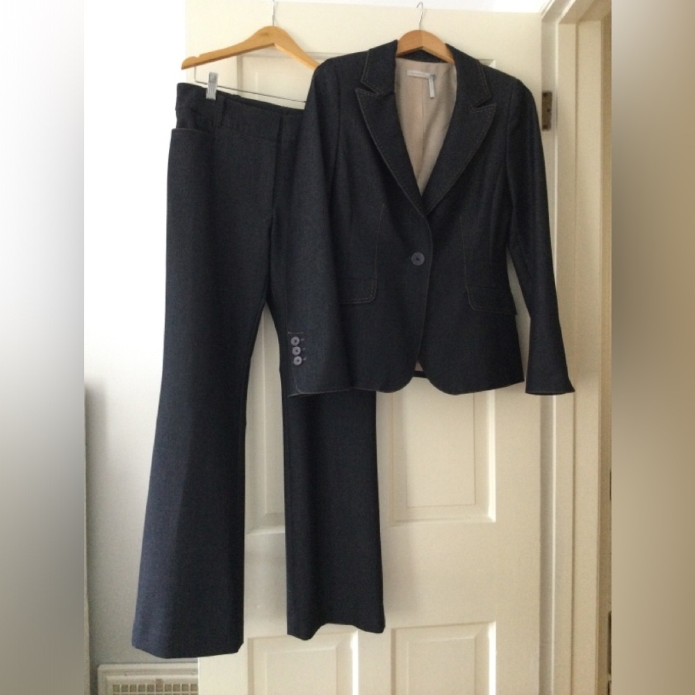 Classiques Entier Pantsuit Dark Denim Blue Color Size 12